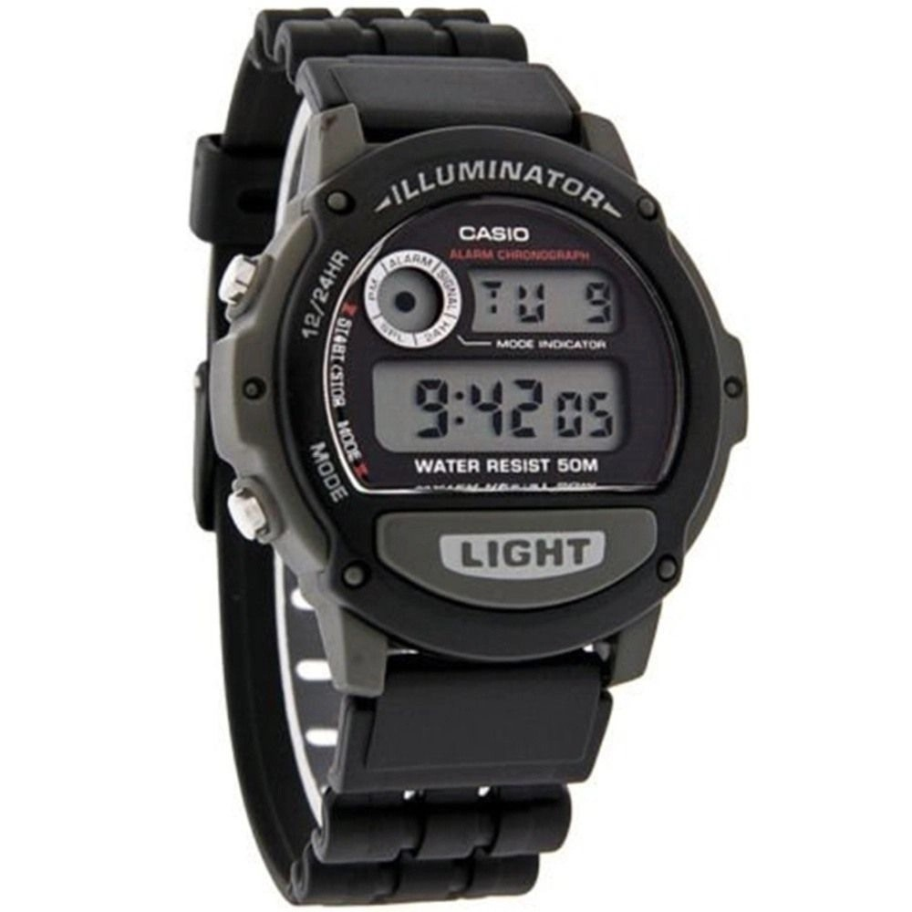 Casio Watch Men's Illuminator Digital Black Watch W-87H-1VHDR 4971850552505