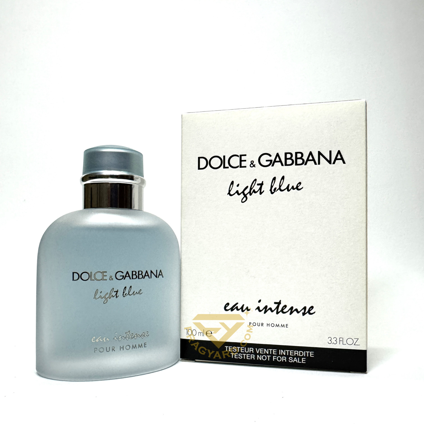 LIGHT BLUE EAU INTENSE POUR HOMME By DOLCE & GABBANA Eau De Parfum 100ML Spray ORIGINAL TESTER