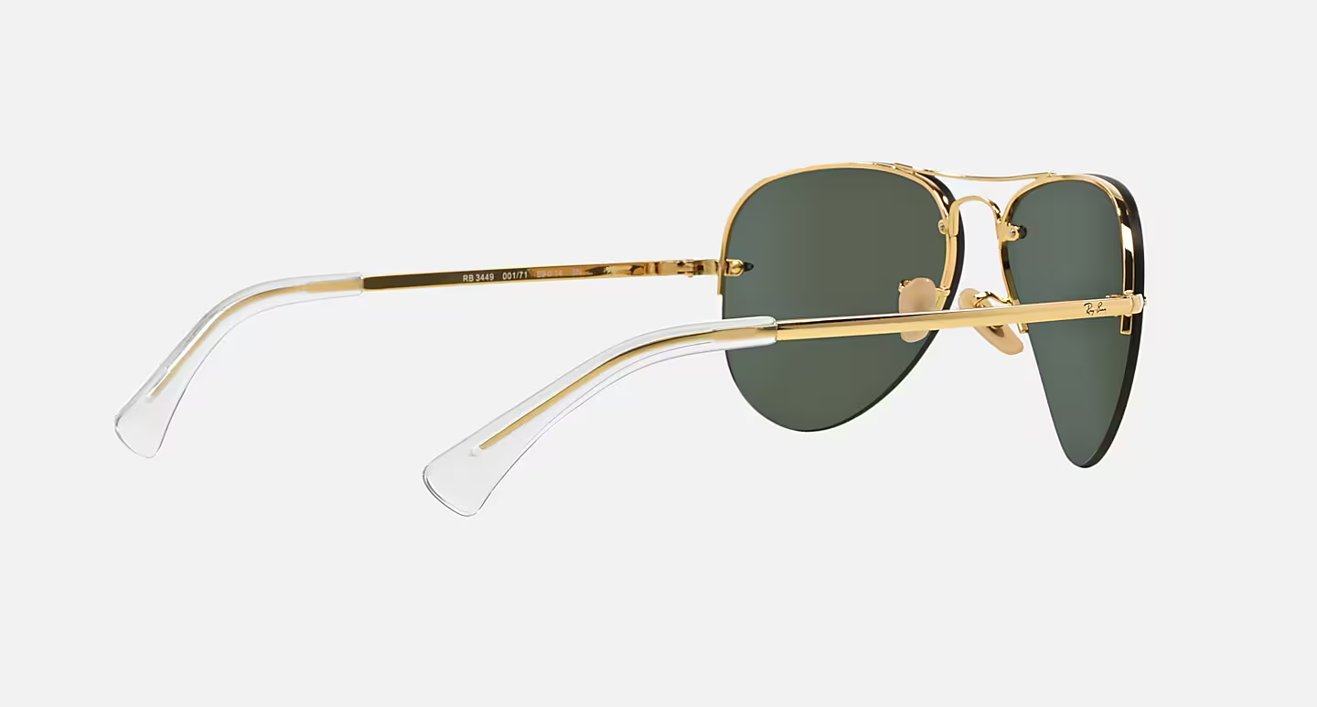 Ray-Ban RB3449 001/71 59 Unisex Metal Frame Original sunglass made in Italy