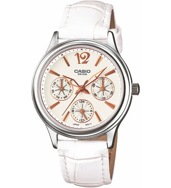 Casio Watch Women's Enticer Quartz Analog Watch LTP-2085L-7AVDF - 32 mm - White 4971850984986