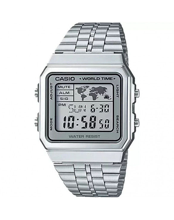 Casio Wrist Watch Unisex Digital Watch with gold plated steel strep A500WA-7DF (CN)