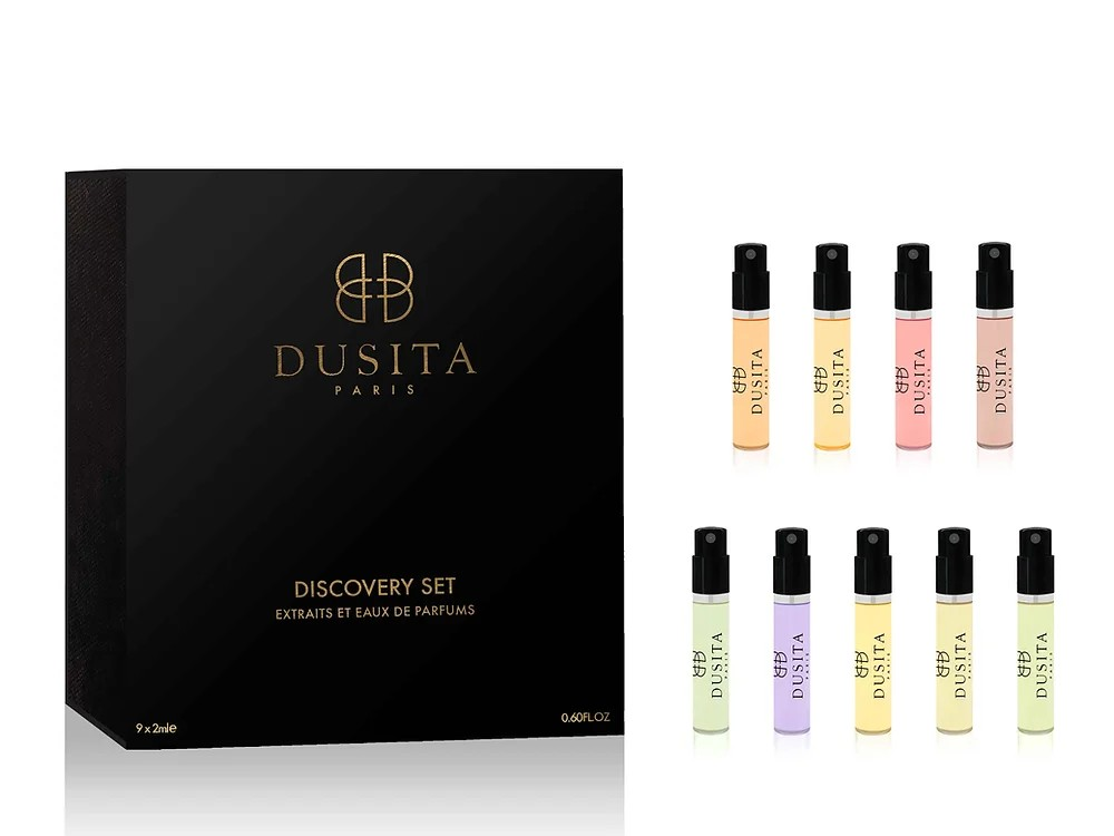 DUSITA DUSITA PARIS DISCOVERY SET EXTRAITS ET EAUX DE PARFUMS PARFUM 9X2.5ML