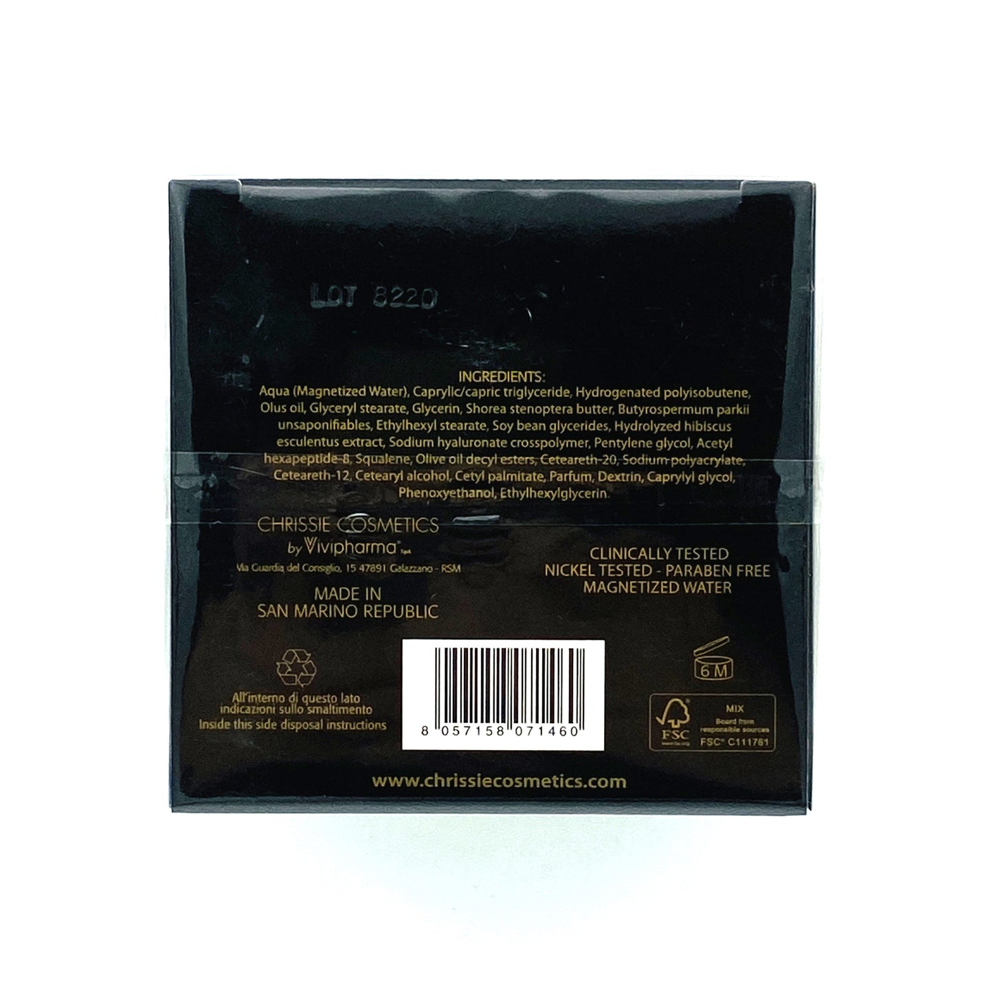 CHRISSIE COSMETICS ANTI AGE MASK BOTOX-LIKE HY.EG.10 INSTANT BEAUTY