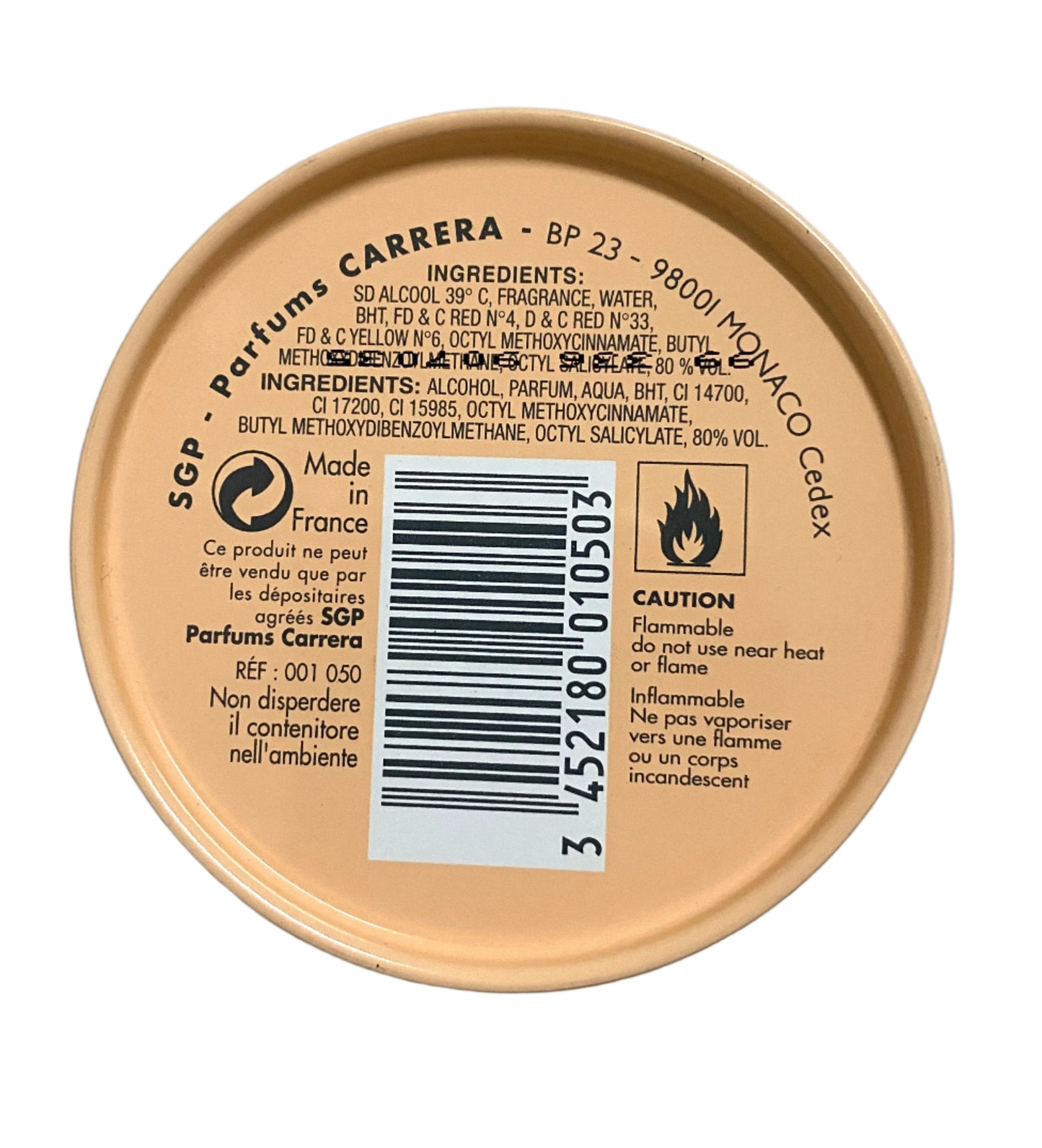 CARRERA POUR FEMME Eau De Toilette 50ml SPRAY ORIGINAL