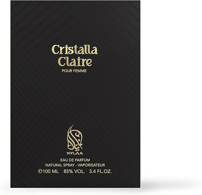 Nylaa CRISTALLA CLAIRE POUR FEMME Eau de Parfum For Women 100ML 3.4 FL OZ