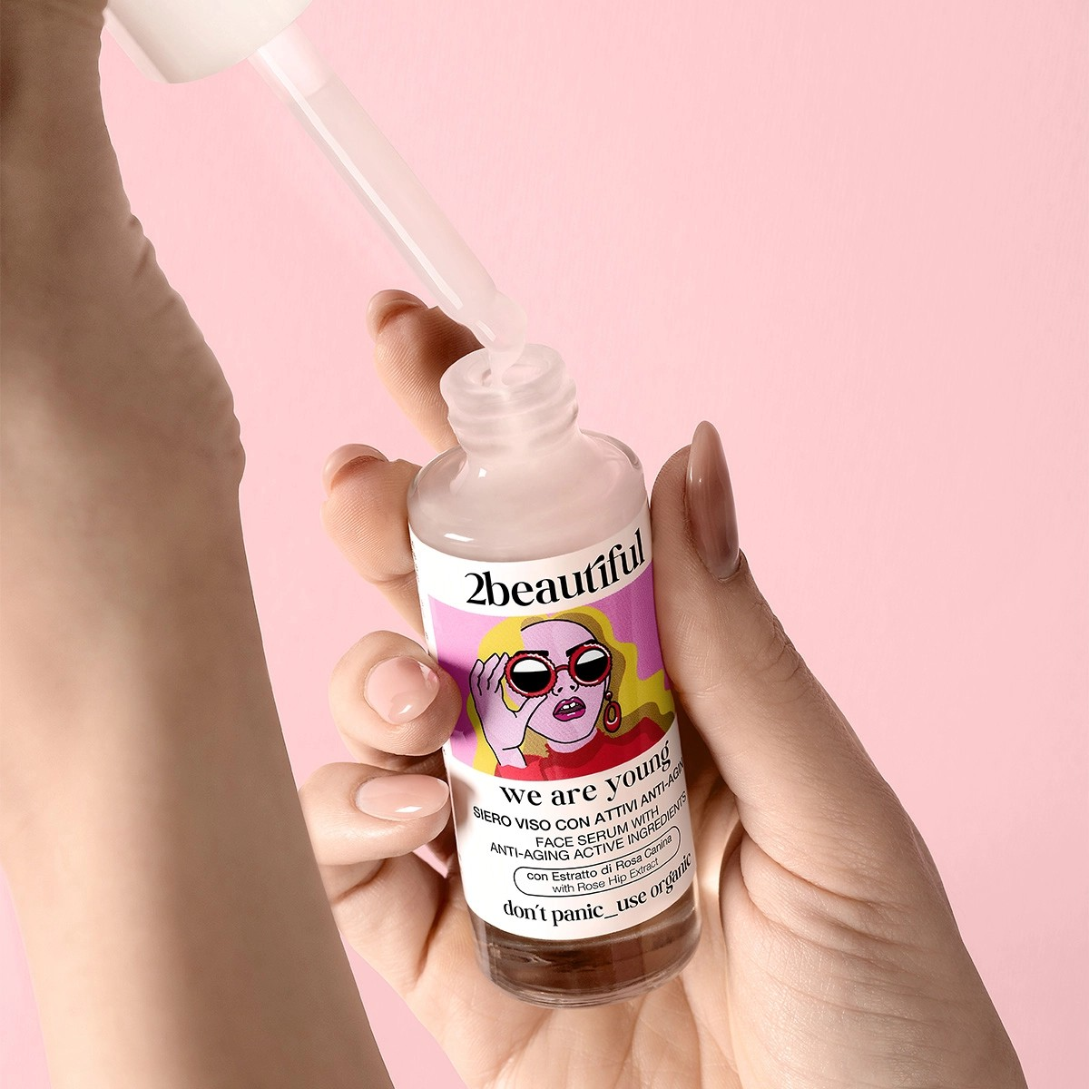 2beautiful WE ARE YOUNG FACE SERUM WITH ANTI-AGING ACTIVE INGREDIENTS WITH ROSA HIP EXTRACT 30ML