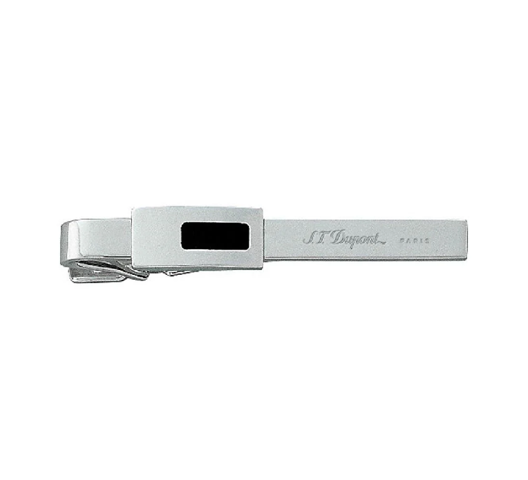 S.T. Dupont 005276 Tie bar pince cravate silver design palladium laque Original guarantee