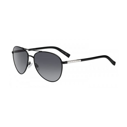 Christian Dior Piccadilly 2 JIN Sunglasses Black & Chrome Frame Graduated Grey Lens