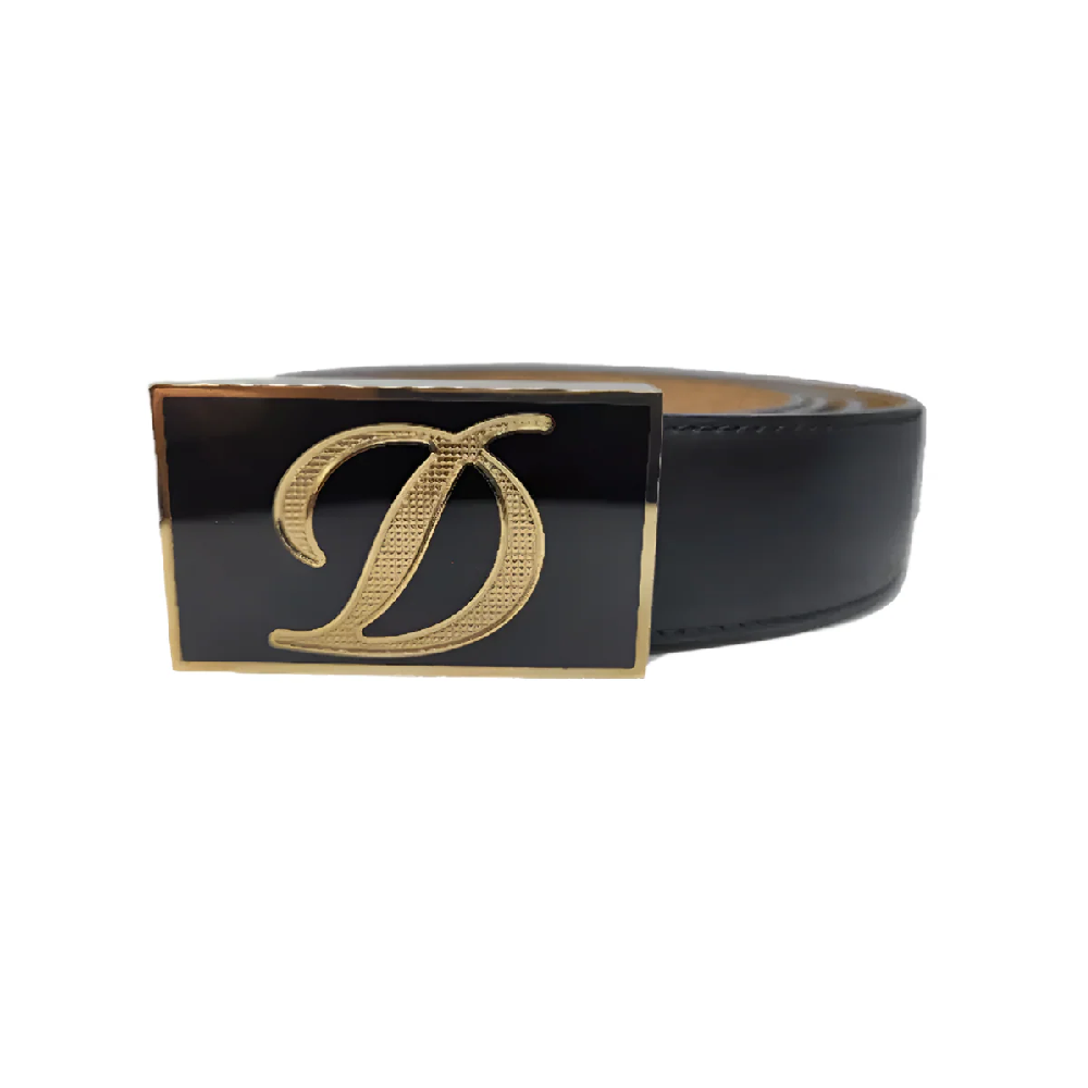 S.T. Dupont 051210 Line D Heritage Belt Chinese Lacquer and Yellow Gold Finish Original Guarantee