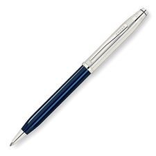 Cross Century II 462WG-2 Sterling Silver Translucent Blue Lacquer Ball Point Pen New with box original Guarantee