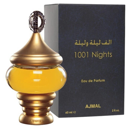 Ajmal 1001 Nights Perfume for Unisex - Eau de Parfum, 60ml natural spray