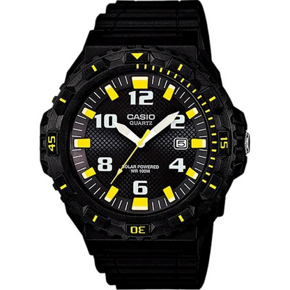 Casio Watch MRW-S300H-1B3VDF Solar Powered ANALOG men's Watch Resin Black 4971850988793