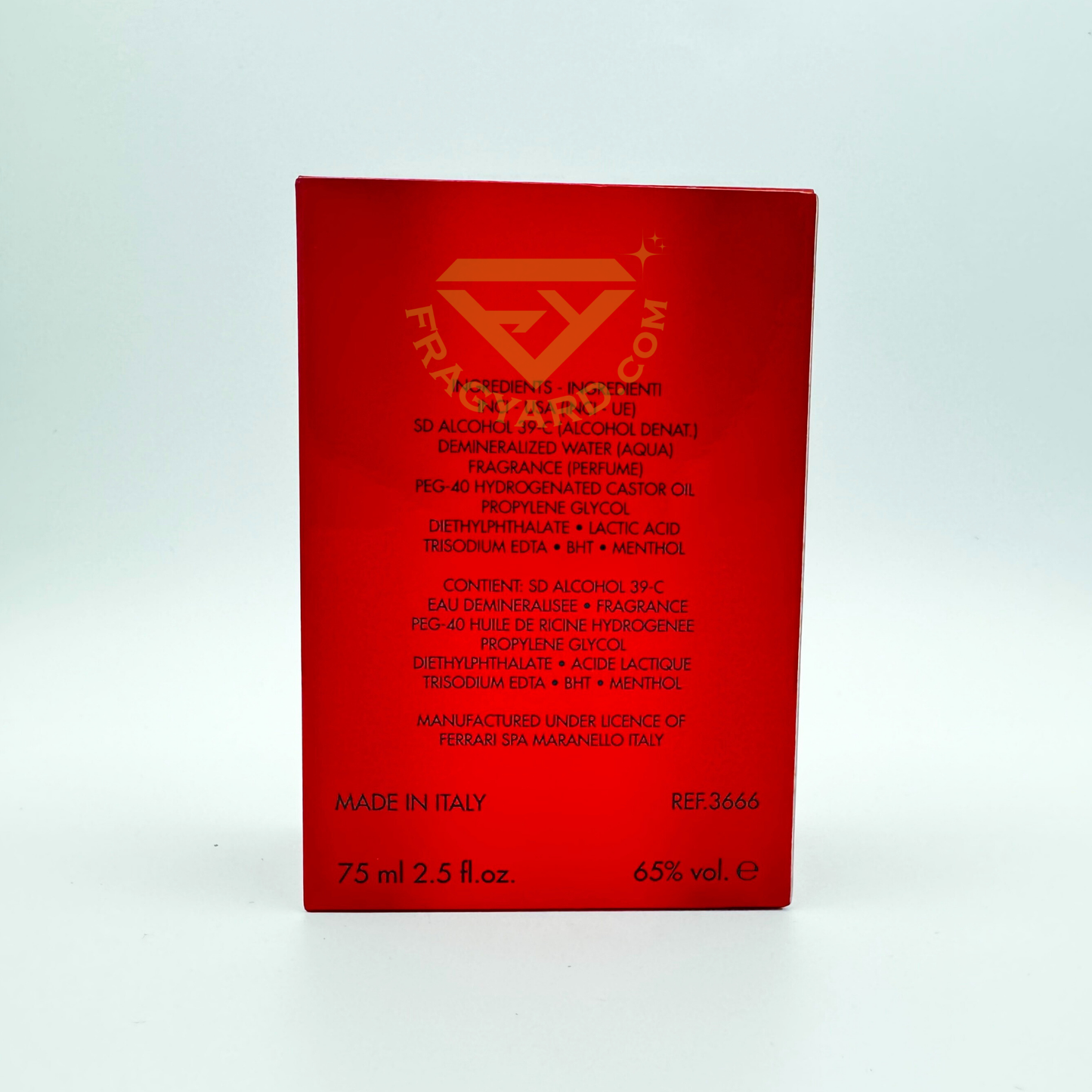 Ferrari Red after shave 75ml 2.5FLOZ ORIGINAL