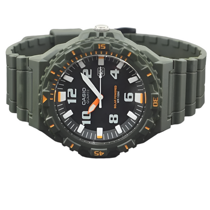 Casio Watch MRW-S300H-3BVDF Solar Analog 100M Military Green Watch 4971850920564