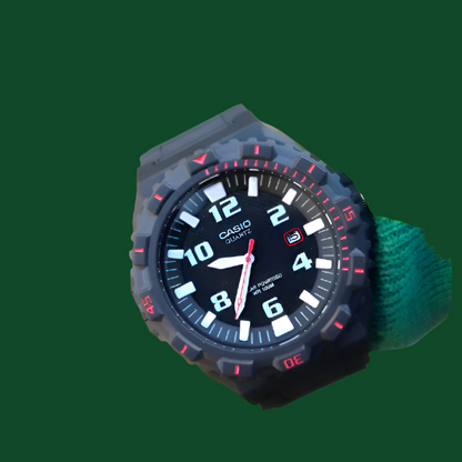 Casio Watch Solar Analog 100M Gray Sport Watch MRW-S300H-8BVDF 4971850920595