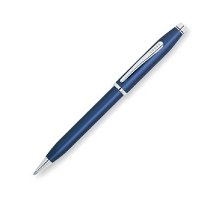 Cross Century II, 412WG -24 Royal Blue with Chrome Plated Appointments Ball point pen Original guarantee