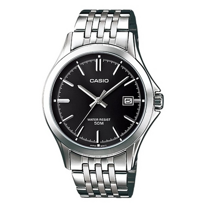 Casio Watch MTP-1380D-1AVDF men Analog Silver stailess Steel Casual Watch 49 mm