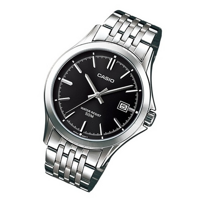Casio Watch MTP-1380D-1AVDF men Analog Silver stailess Steel Casual Watch 49 mm