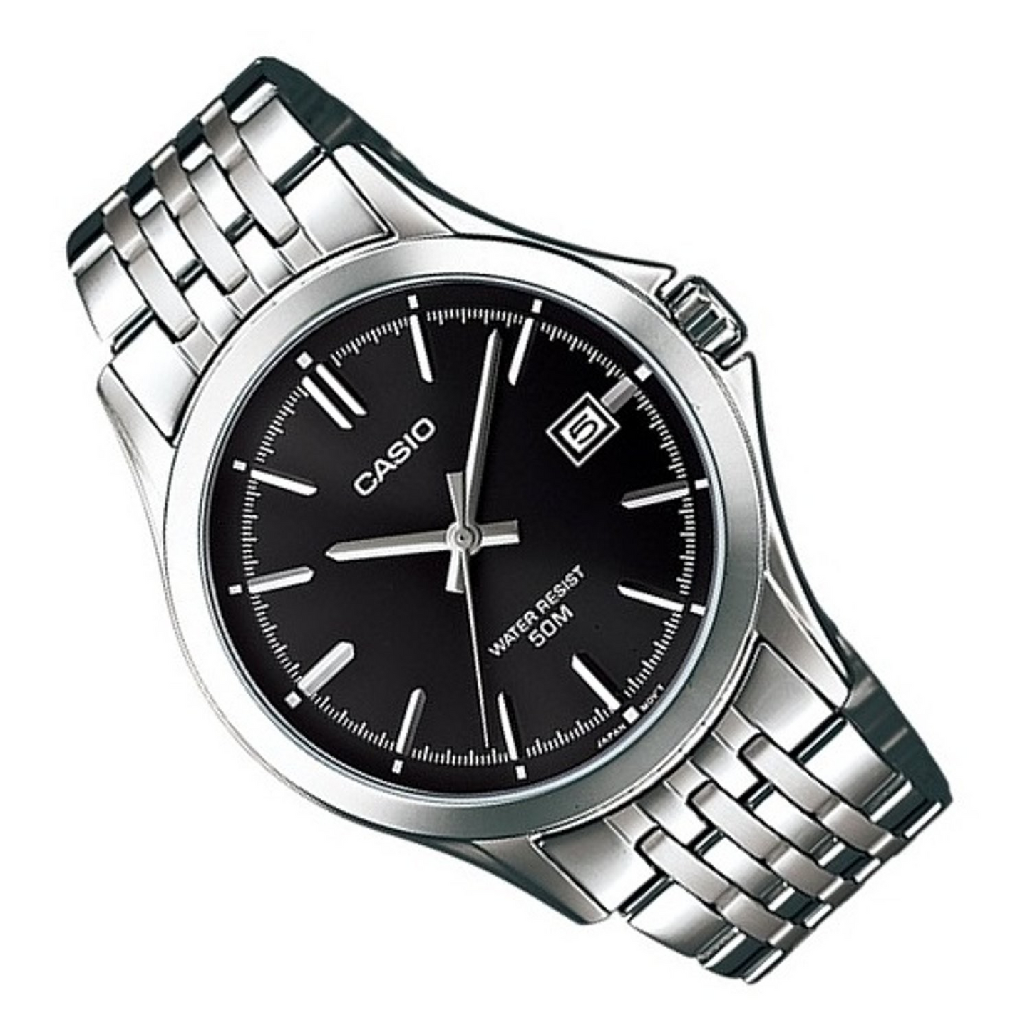 Casio Watch MTP-1380D-1AVDF men Analog Silver stailess Steel Casual Watch 49 mm