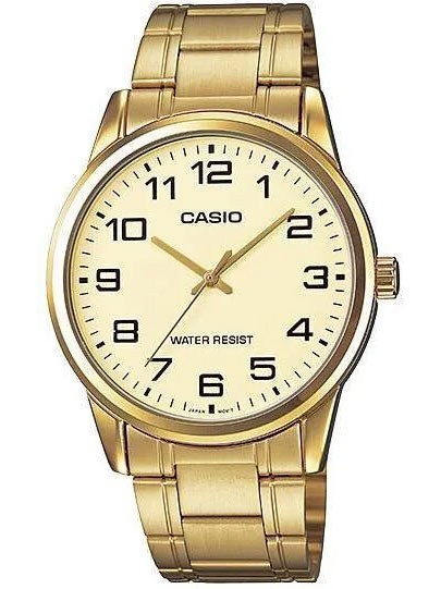 Casio Watch Men's Standard Analog Gold dial Watch MTP-V001G-9BUDF 4971850082590