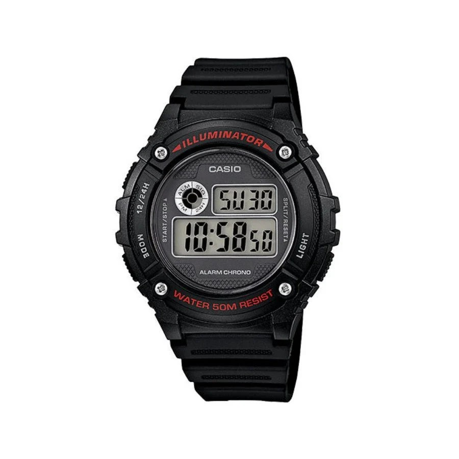 Casio Watch W-216H-1AVDF Men's Digital Black Sporty Watch  4971850999010