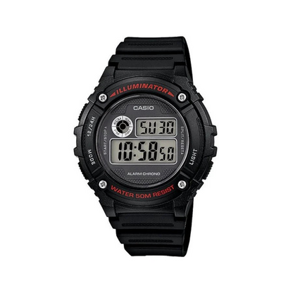 Casio Watch W-216H-1AVDF Men's Digital Black Sporty Watch  4971850999010