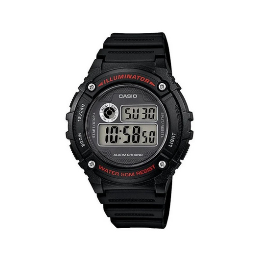 Casio Watch W-216H-1AVDF Men's Digital Black Sporty Watch  4971850999010