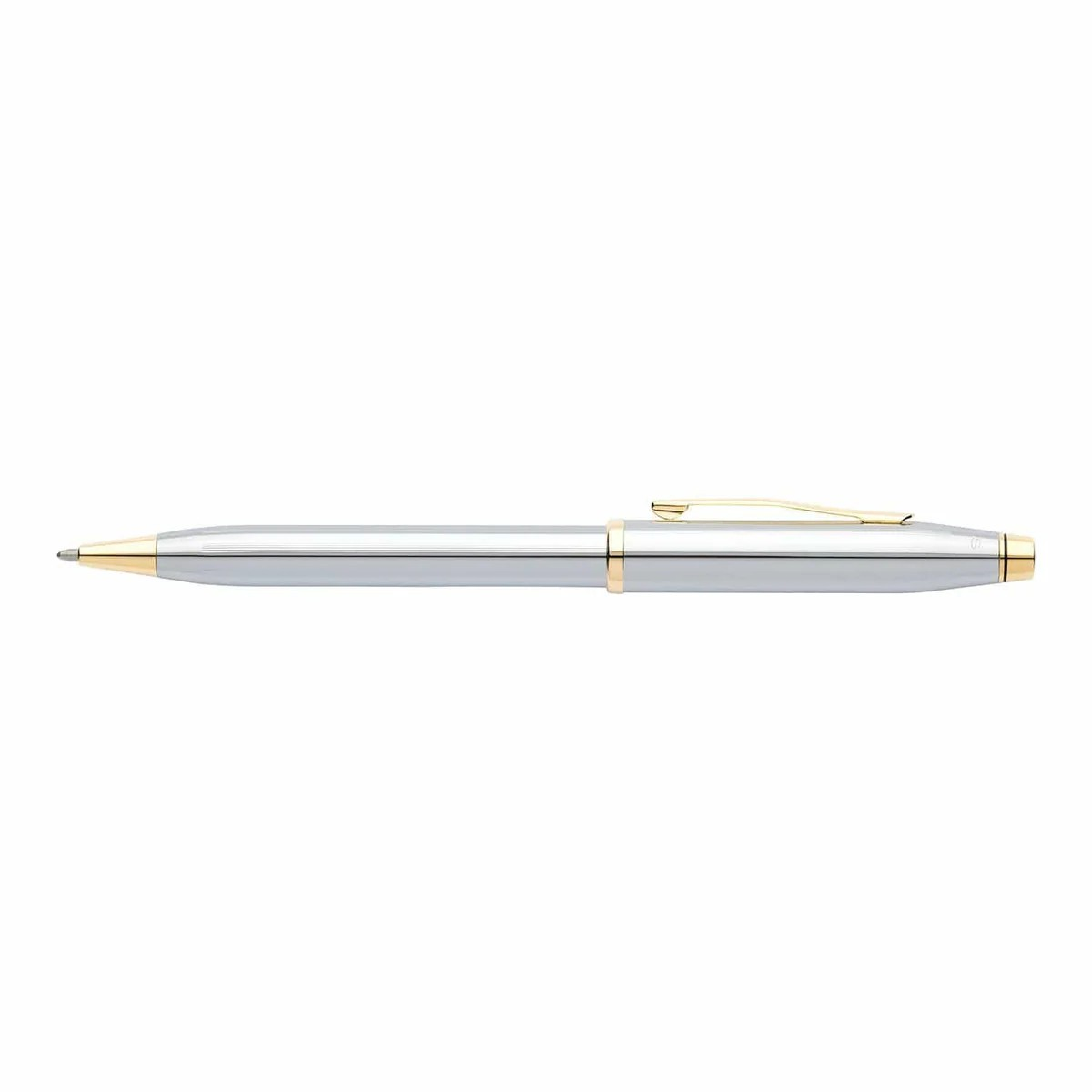 Cross century II 3302WG polished chrome 23 carat gold filled details  Ball-Point Pen Medalist original guarentee