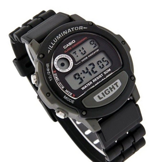 Casio Watch Men's Illuminator Digital Black Watch W-87H-1VHDR 4971850552505