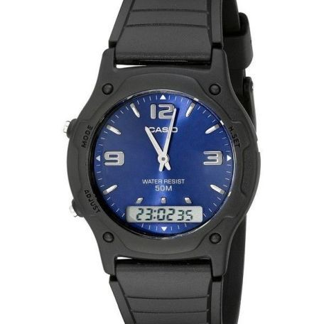 Casio Watch Analog Digital Quartz Dual Time AW-49HE-2AVDF Men's Watch