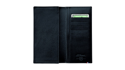 S.T. Dupont – Line D ELYSEE Black Leather Wallet 7CC 180005 by ST DUPONT