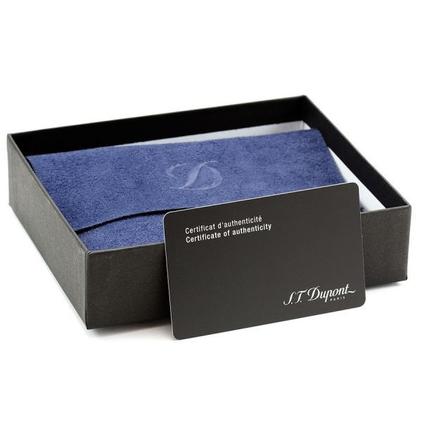 S.T. Dupont Black Contrast Leather Wallet, Holds 7 CC. Cards, 180305, New In Box st dupont