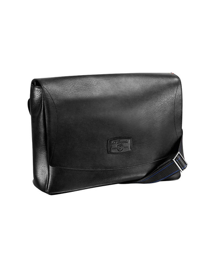S.T. Dupont Line D Black Leather Shoulder Bag 181220 st dupont