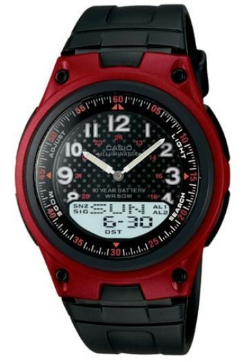 Casio Watch Men's Casio Black Classic Digital Analog Watch AW80-4BV AW-80-4BVDF