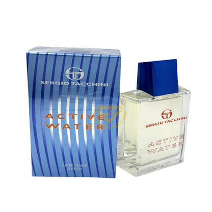 SERGIO TACCHINI ACTIVE WATER AFTER SHAVE LOTION 100ML 3.4 FL OZ