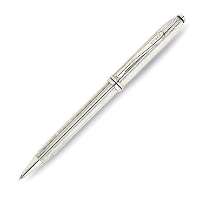 Cross H652 Townsend Sterling Silver plated Ballpoint Pen New with luxury box Original Guarantee
