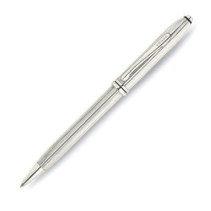 Cross H652 Townsend Sterling Silver plated Ballpoint Pen New with luxury box Original Guarantee