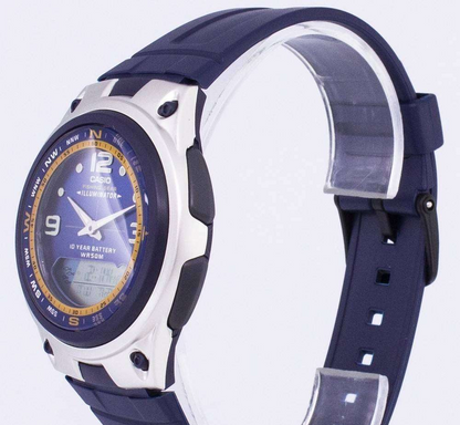 Casio Watch Analog Digital Out Gear Fishing Illuminator AW-82-2AVDF AW-82-2AV Men’s Watch