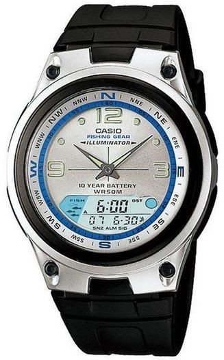 Casio Watch AW-82-7AVDF Black Classic Digital Analog Watch Men's AW82-7AV