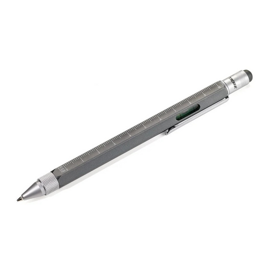 Troika Construction Pen PIP20 Multi-Tool Ballpoint Pen Titanium Grey