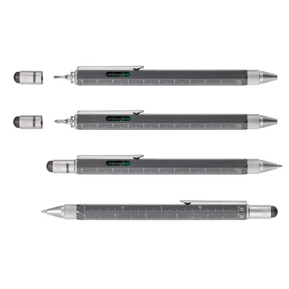 Troika Construction Pen PIP20 Multi-Tool Ballpoint Pen Titanium Grey