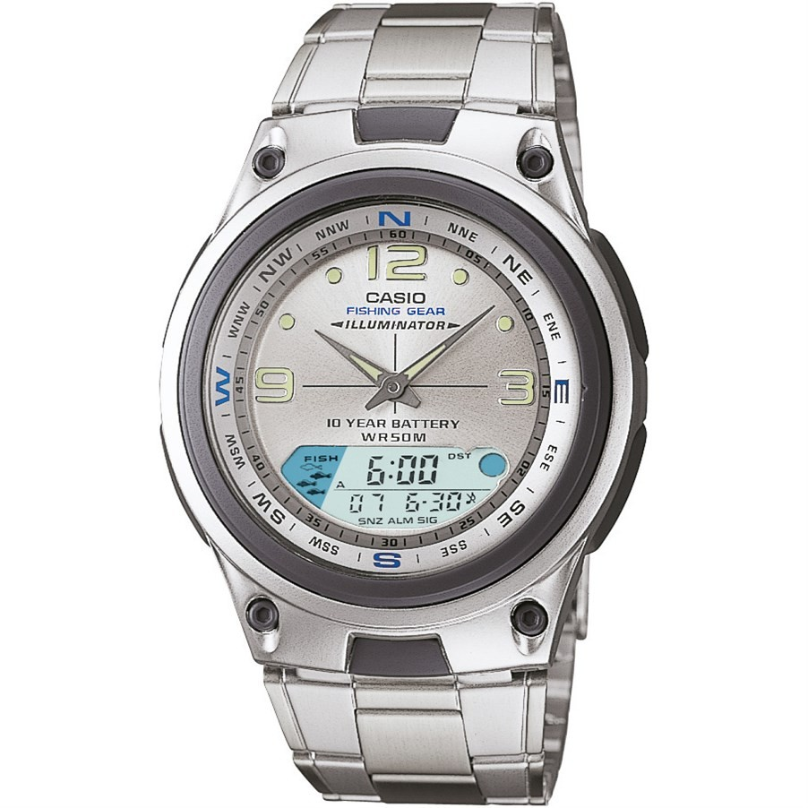 Casio Watch Analog Digital Out Gear Fishing Illuminator AW-82D-7AVDF  Men's Watch AW-82D-7AV