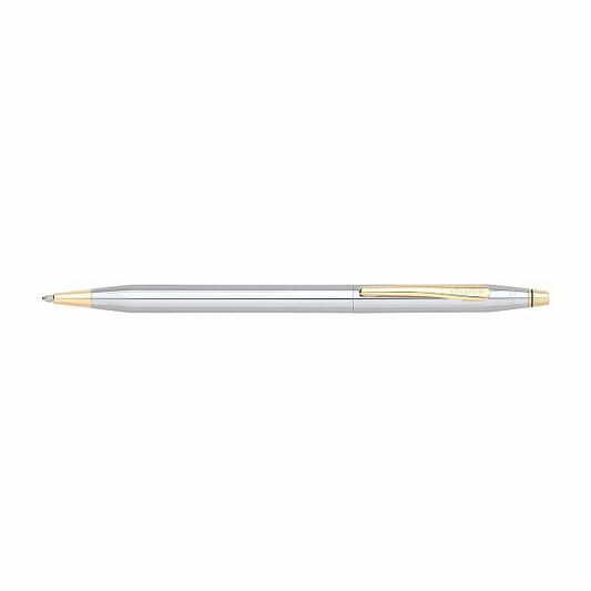 Cross Classic Century 3302 Medalist chrome and 23 karat gold plated Ball point pen with luxury box original guarantee