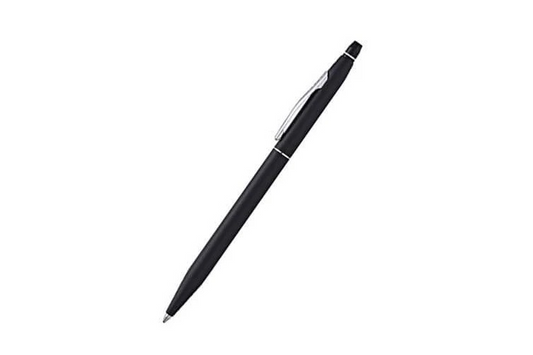 Cross AT0622S-102 Click Ballpoint Pen Satin chrome - Matte Black Original Guarantee