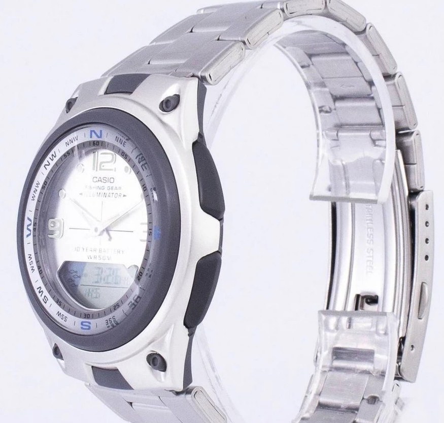 Casio Watch Analog Digital Out Gear Fishing Illuminator AW-82D-7AVDF  Men's Watch AW-82D-7AV