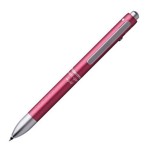 Staedtler Multi Function Pen Avant Grade Pink Silver, Blue & Red Ink Ballpoint Pen Plus 0.5mm Carmine pencil