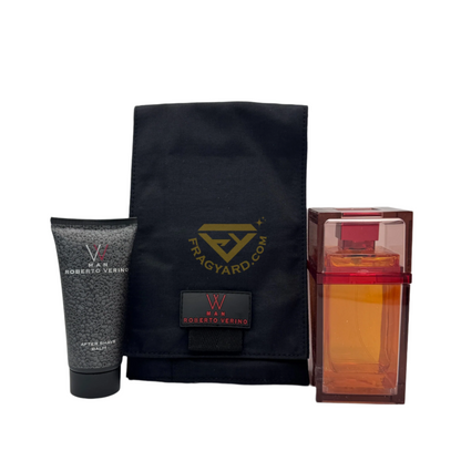 VV ROBERTO VERINO MAN GIFT SET EAU DE TOILETTE&nbsp; 100ML + 50ML AFTER SHAVE BALM+TREVEL DOCUMENT BAG