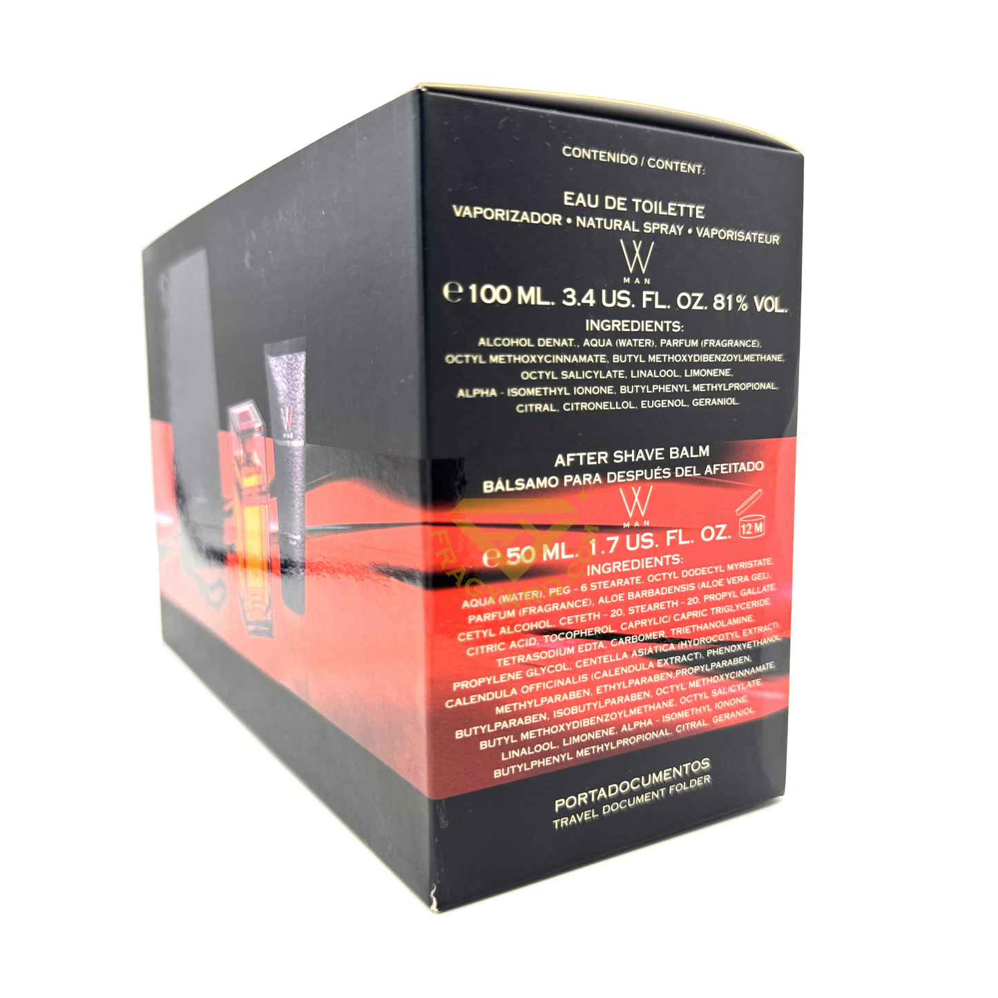 VV ROBERTO VERINO MAN GIFT SET EAU DE TOILETTE&nbsp; 100ML + 50ML AFTER SHAVE BALM+TREVEL DOCUMENT BAG