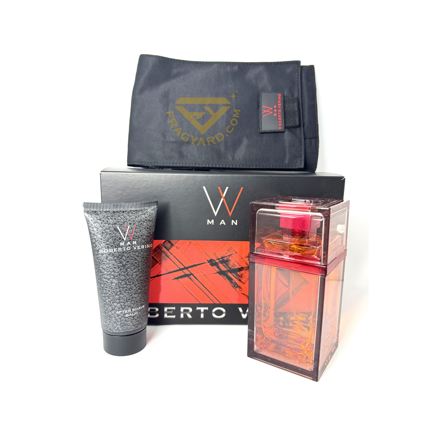 VV ROBERTO VERINO MAN GIFT SET EAU DE TOILETTE&nbsp; 100ML + 50ML AFTER SHAVE BALM+TREVEL DOCUMENT BAG