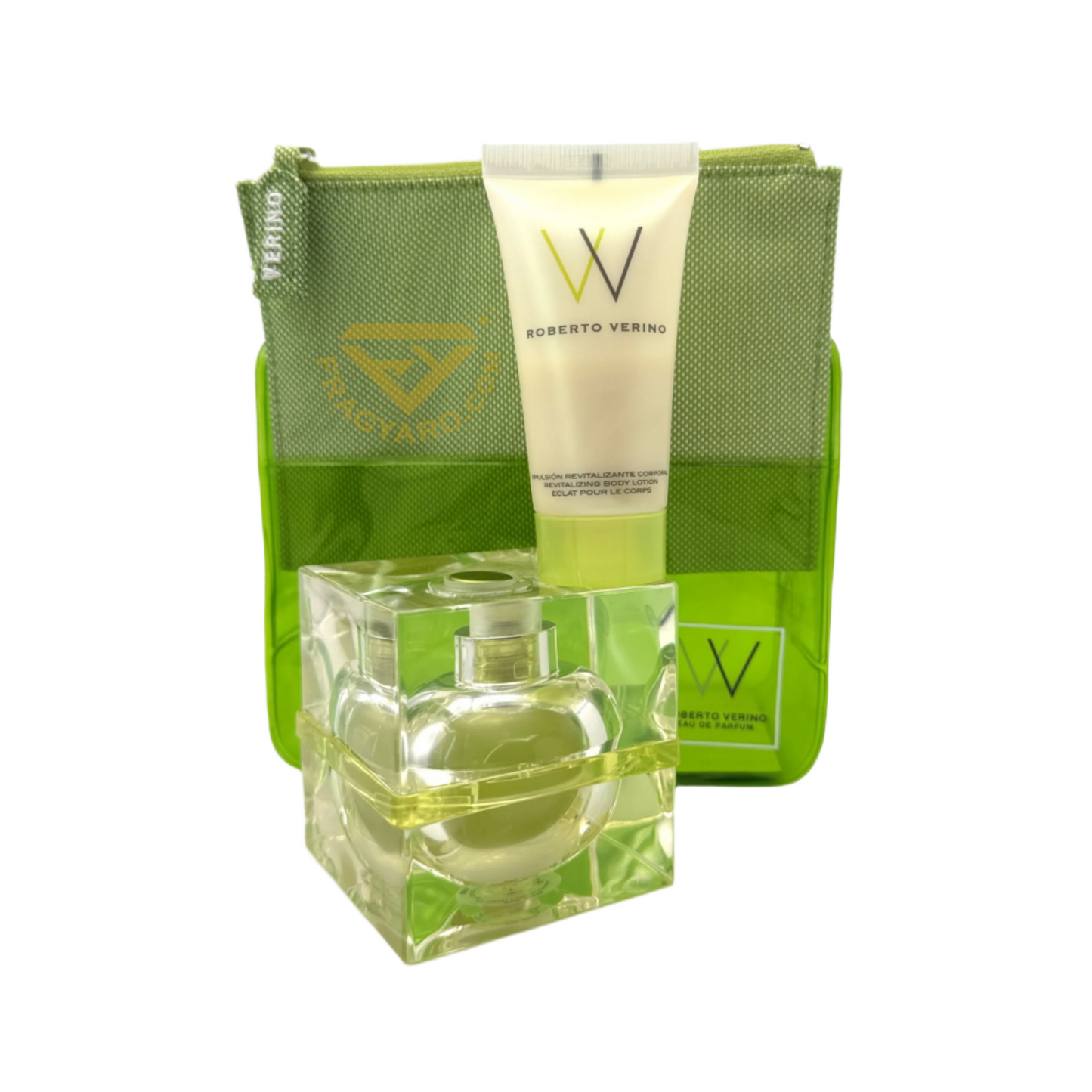 VV ROBERTO VERINO FOR WOMEN GIFT SET EAU DE PARFUM 50ML + 30ML BODY LOTION + SUMMER VANITY CASE